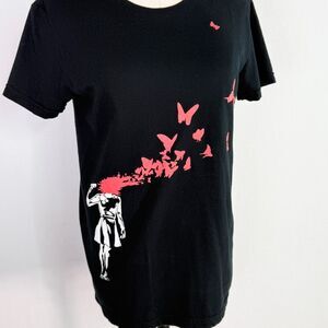 Vintage Y2K | Threadless Girly Sz XL | Flowers in the Attic by Jason Nelson